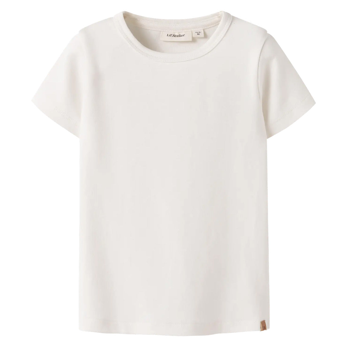 Lil'Atelier - shortsleeve slim top - coconut milk