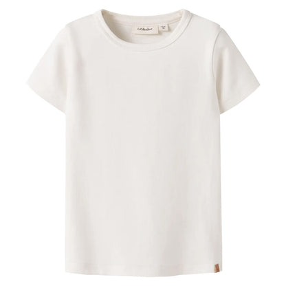 Lil'Atelier - shortsleeve slim top - coconut milk