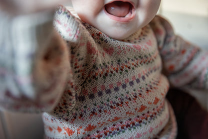 Wheat - jacquard pullover Olga - multicolor