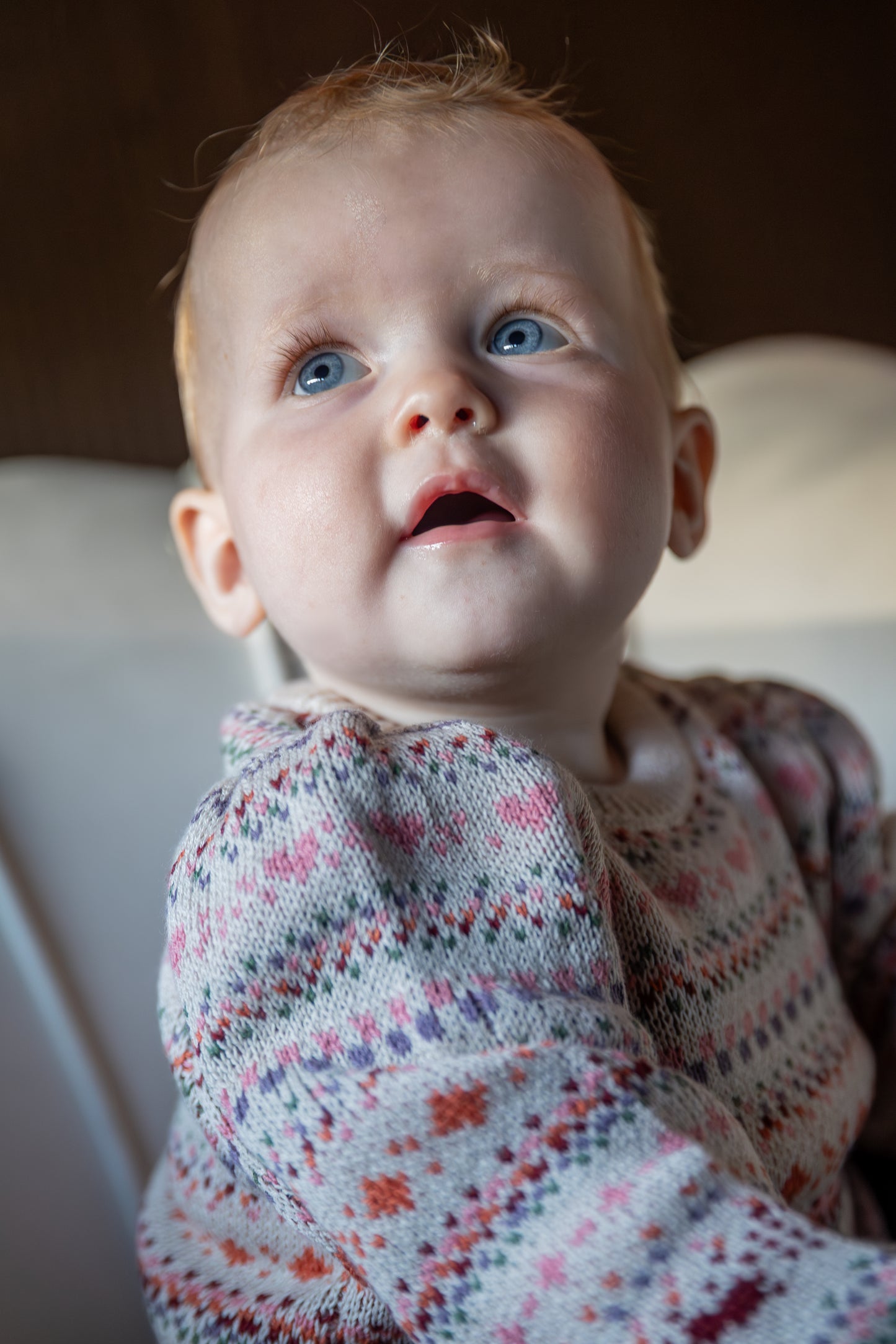 Wheat - jacquard pullover Olga - multicolor