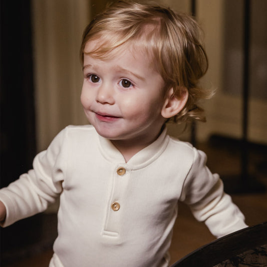 UAUA - romper with buttons - perla