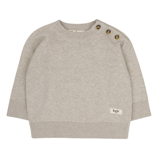 Baje Studio - knitted sweater Oto - taupe cafe