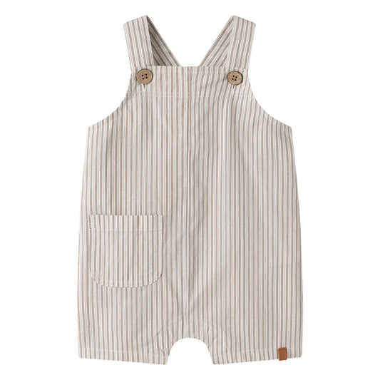 Lil'Atelier - shortall stripe - coca mocha