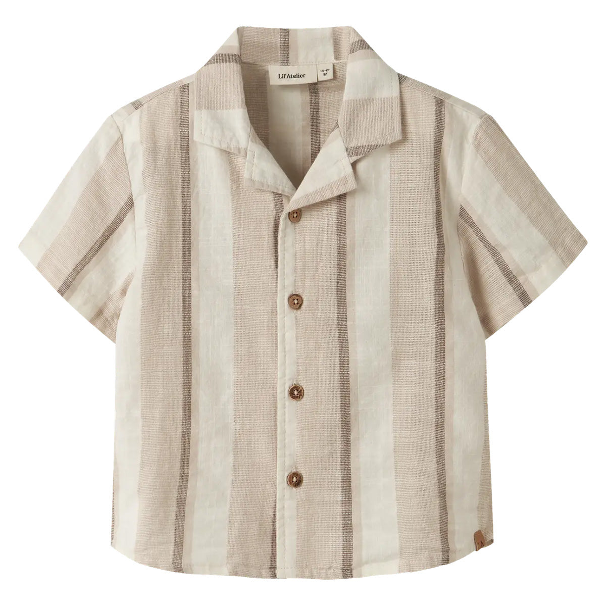 Lil'Atelier - woven blouse - coconut milk stripe