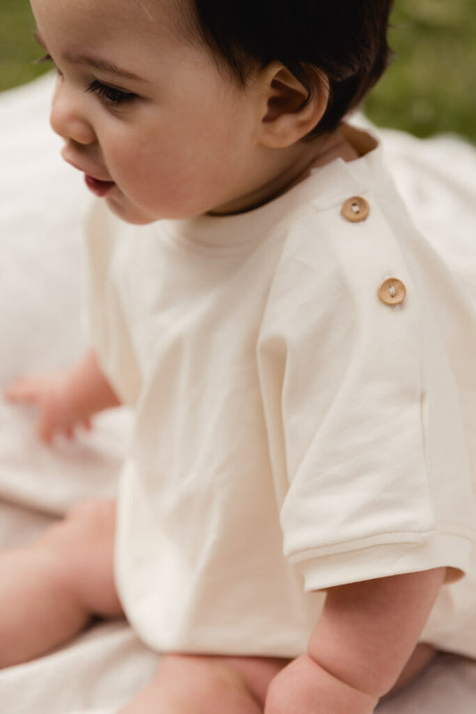 UAUA - oversized romper - crema