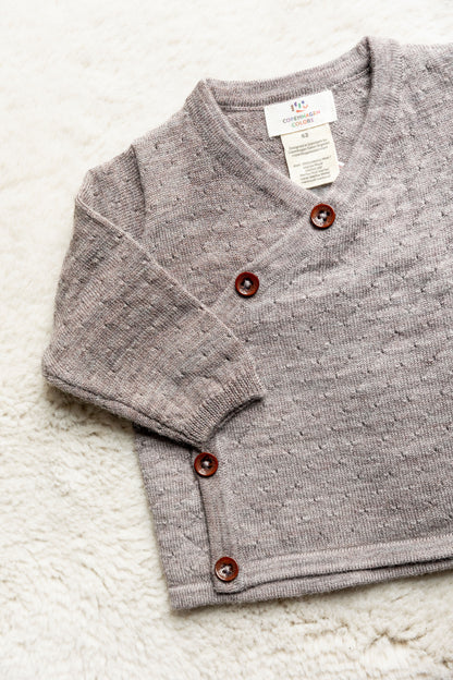 Copenhagen Colors - overslag vest merino wol - natural melange