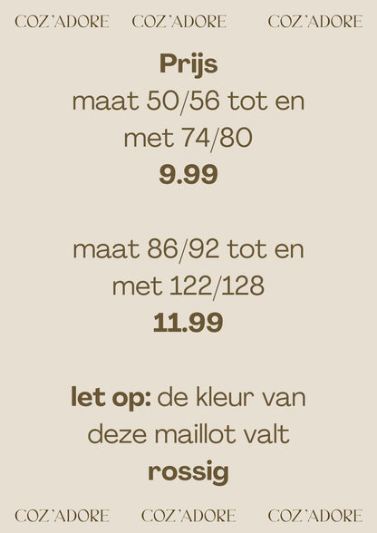 Lil'Atelier - maillot rib - gray morn