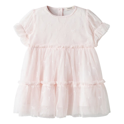 Lil'Atelier - tule bow dress - almost mauve