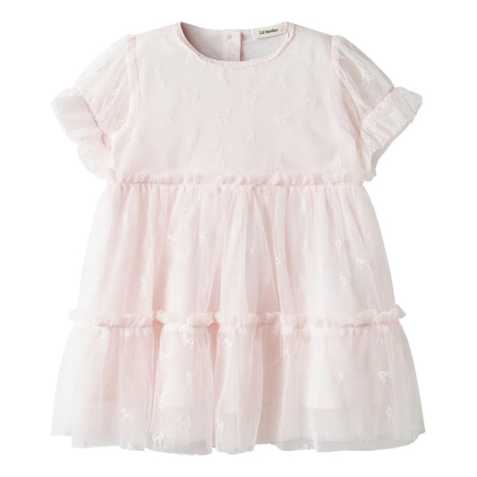 Lil'Atelier - tule bow dress - almost mauve