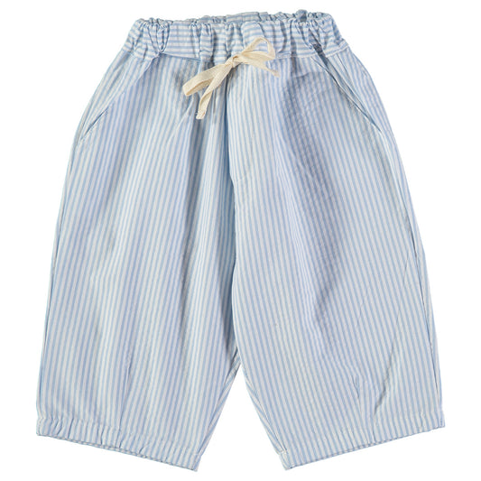 Pequeno Tocon - wide leg pants - sky blue stripe