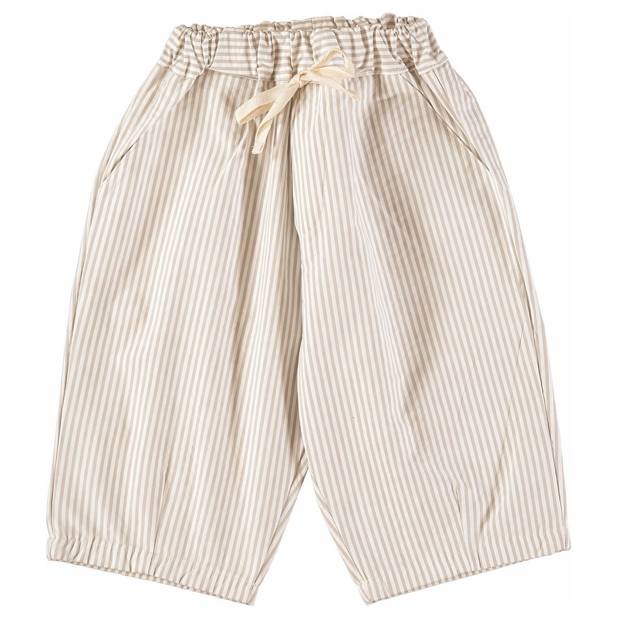 Pequeno Tocon - wide leg pants - tan stripe
