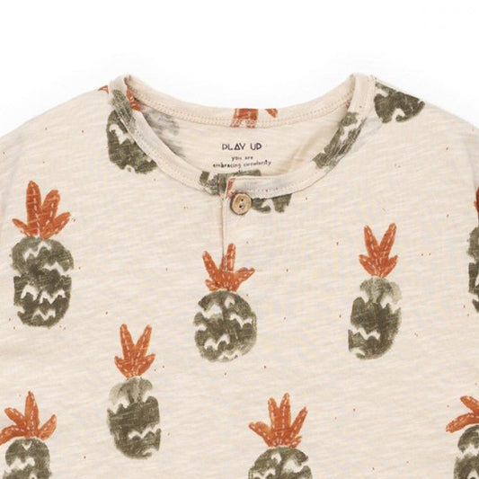 Play Up - pineapple T-shirt kid - ecru