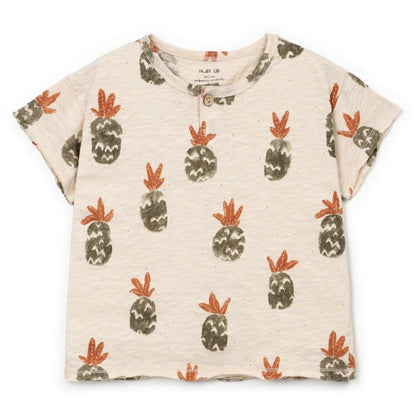 Play Up - pineapple T-shirt kid - ecru