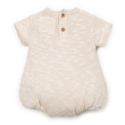 Play Up - embellished piqué body - bio resin ecru