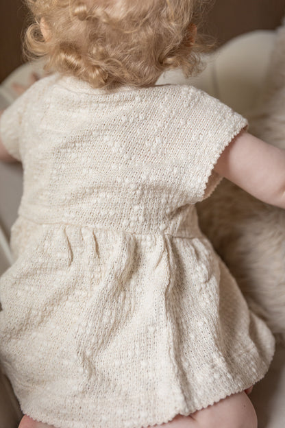 Play Up - embellished piqué tunic - bio resin ecru