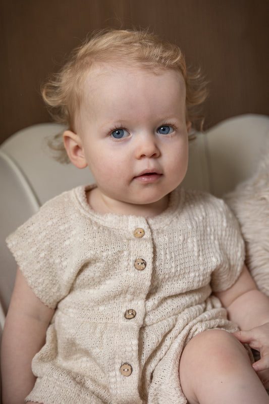 Play Up - embellished piqué tunic - bio resin ecru