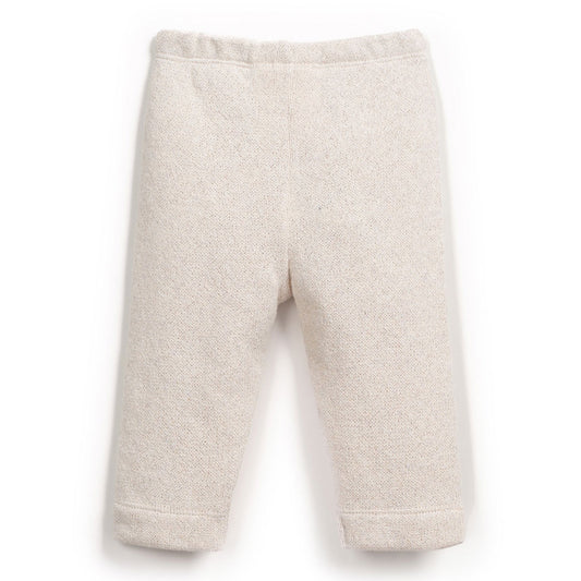 Play Up - plain knit legging - pencil offwhite