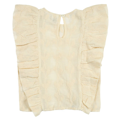Müsli - poetry top with frill - natural