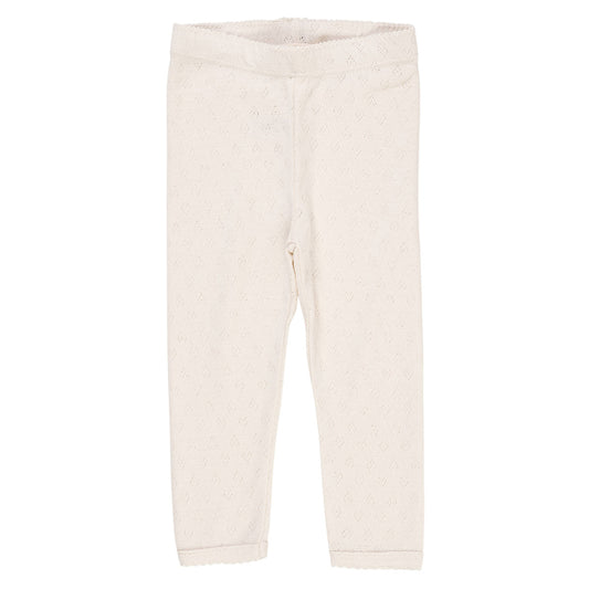 Copenhagen colors - pointelle heart legging - cream