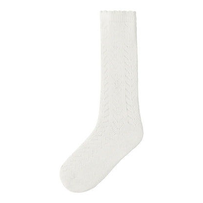 Lil'Atelier - pointelle kniekousen kind - coconut milk