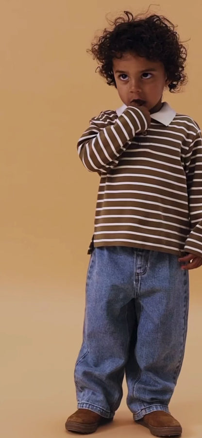 Lil'Atelier - stripe polo Limia - kangaroo