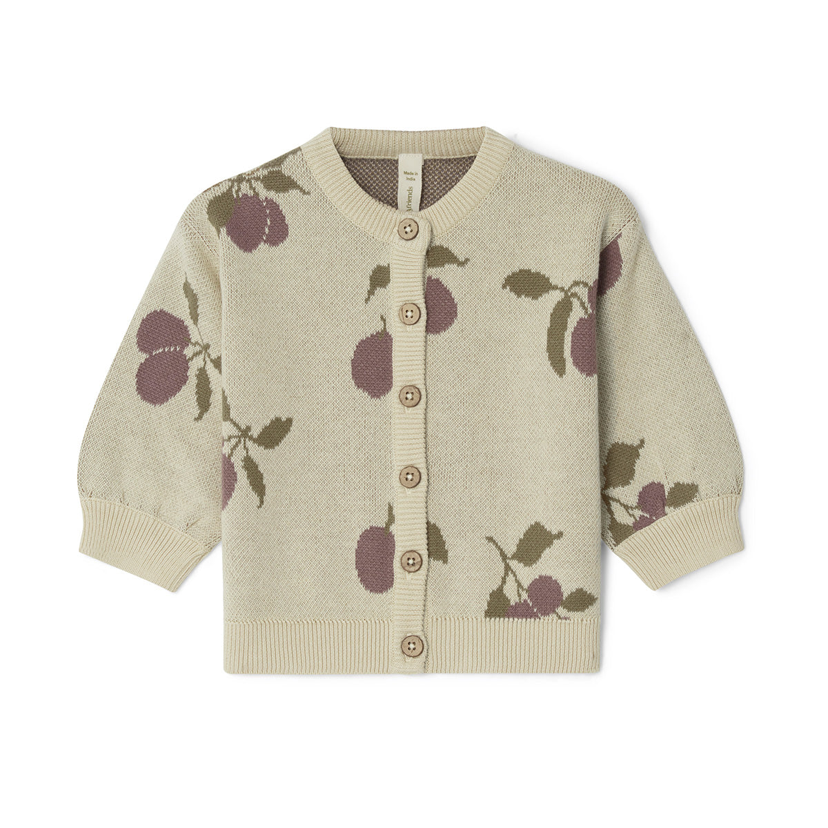 Knitted cardigan baby Prune - beige