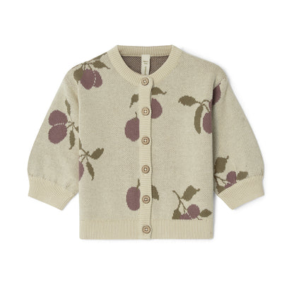Knitted cardigan baby Prune - beige
