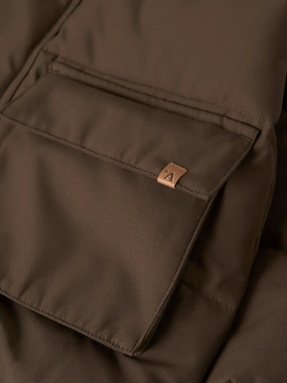 Lil'Atelier - puffer jacket - dark earth brown
