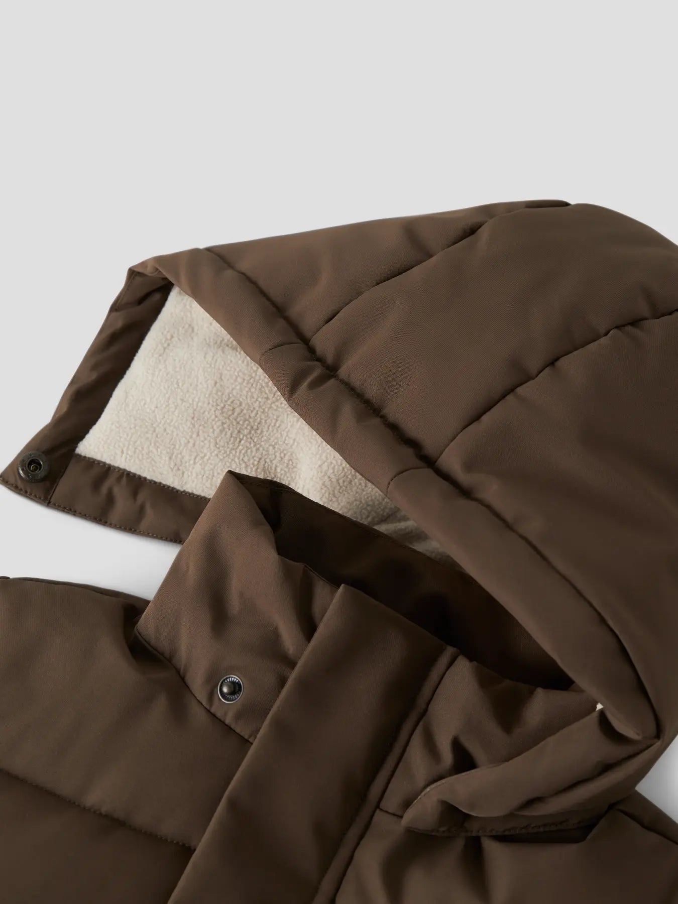 Lil'Atelier - puffer jacket - dark earth brown