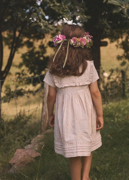 Lil'Atelier - woven dress - pumice stone beige