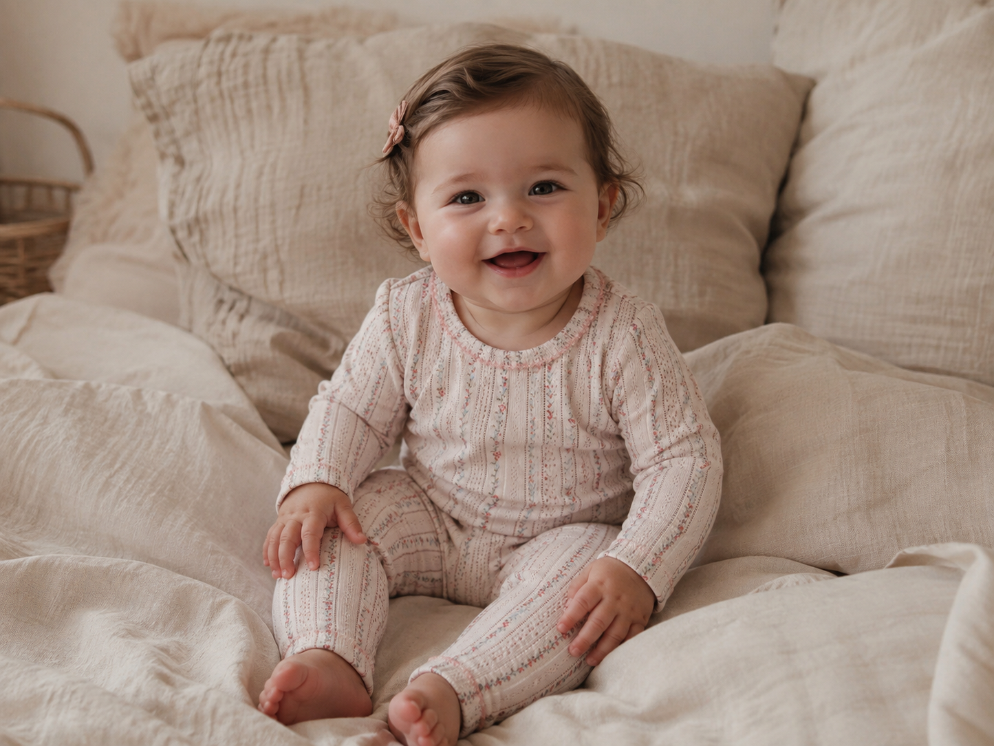 Lil'Atelier - ajour legging Rachello - morganite flower