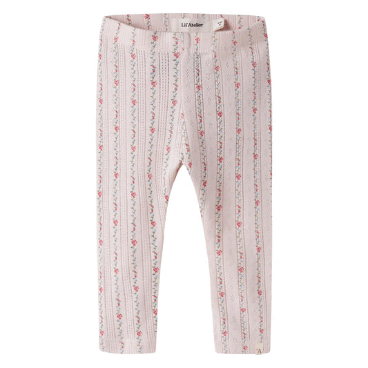 Lil'Atelier - ajour legging Rachello - morganite flower