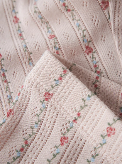 Lil'Atelier - ajour legging Rachello - morganite flower