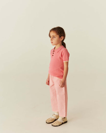 Copenhagen Colors - rib knit polo - pink