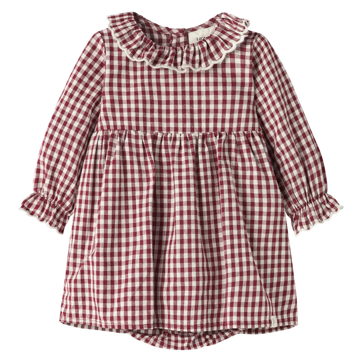 Lil'Atelier - gingham body dress Roanne - biking red