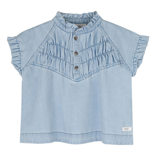 Baje Studio - denim blouse Robin - blue light