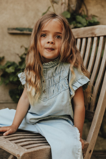 Baje Studio - denim blouse Robin - blue light