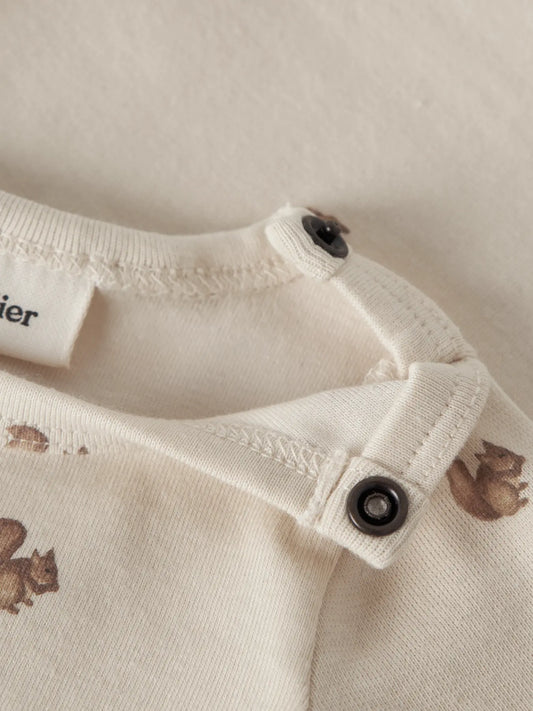 Lil'Atelier - slim fit body squirrel - turtledove