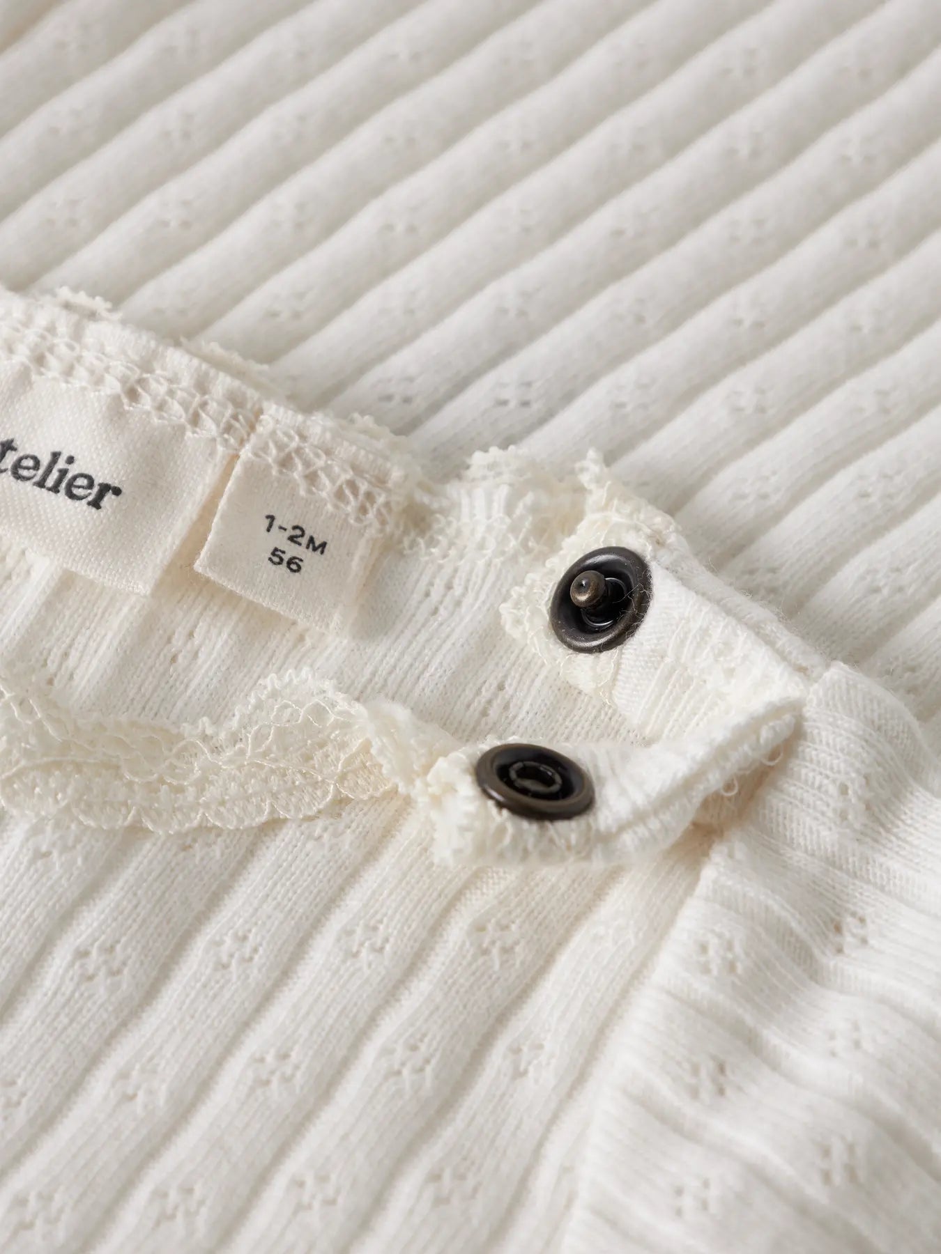 Lil'Atelier - pointelle body - coconut milk