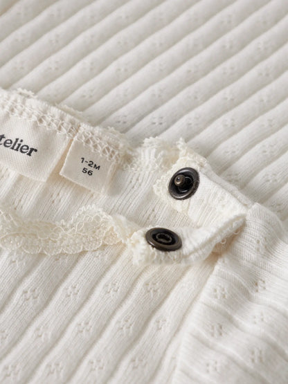 Lil'Atelier - pointelle body - coconut milk