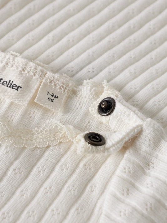 Lil'Atelier - pointelle body - coconut milk