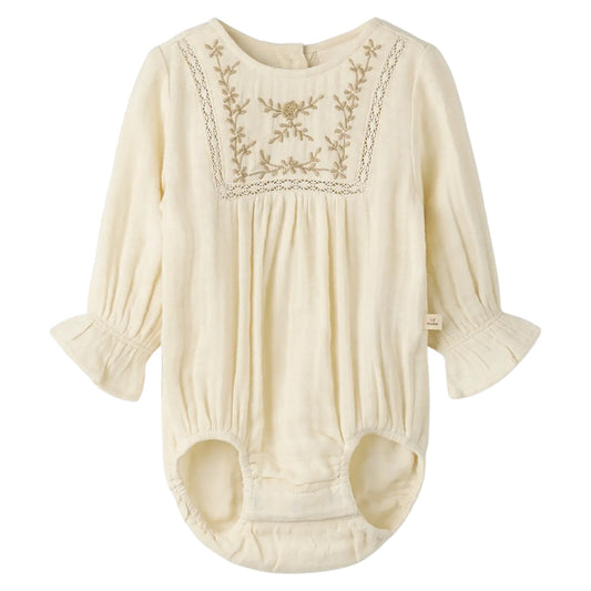 Lil'Atelier - woven shirt body - turtledove
