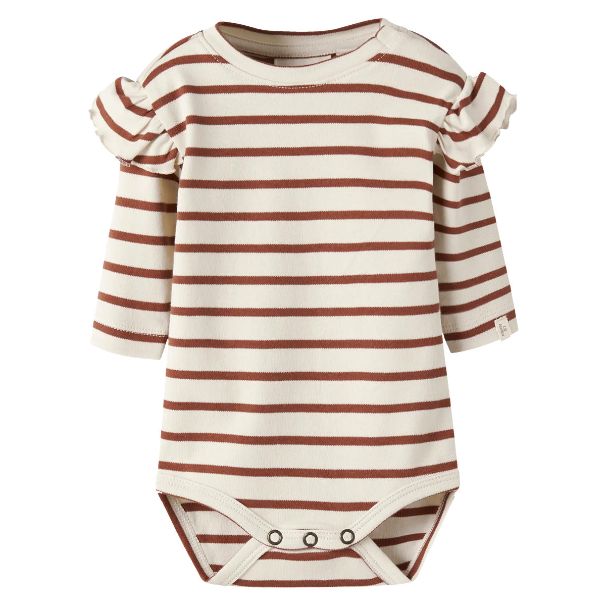 Lil'Atelier - body Mia stripe - turtledove/maple syrup