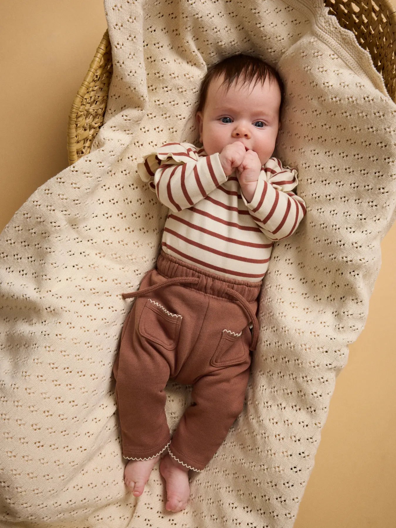 Lil'Atelier - body Mia stripe - turtledove/maple syrup