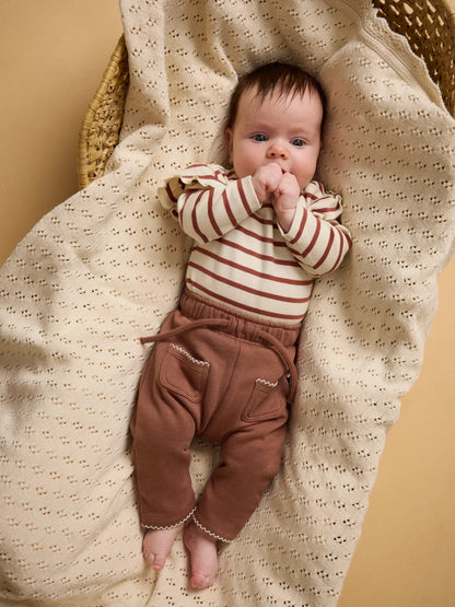 Lil'Atelier - body Mia stripe - turtledove/maple syrup