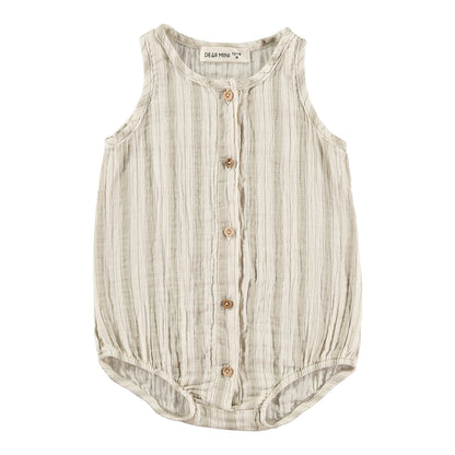 Stripes rustic romper