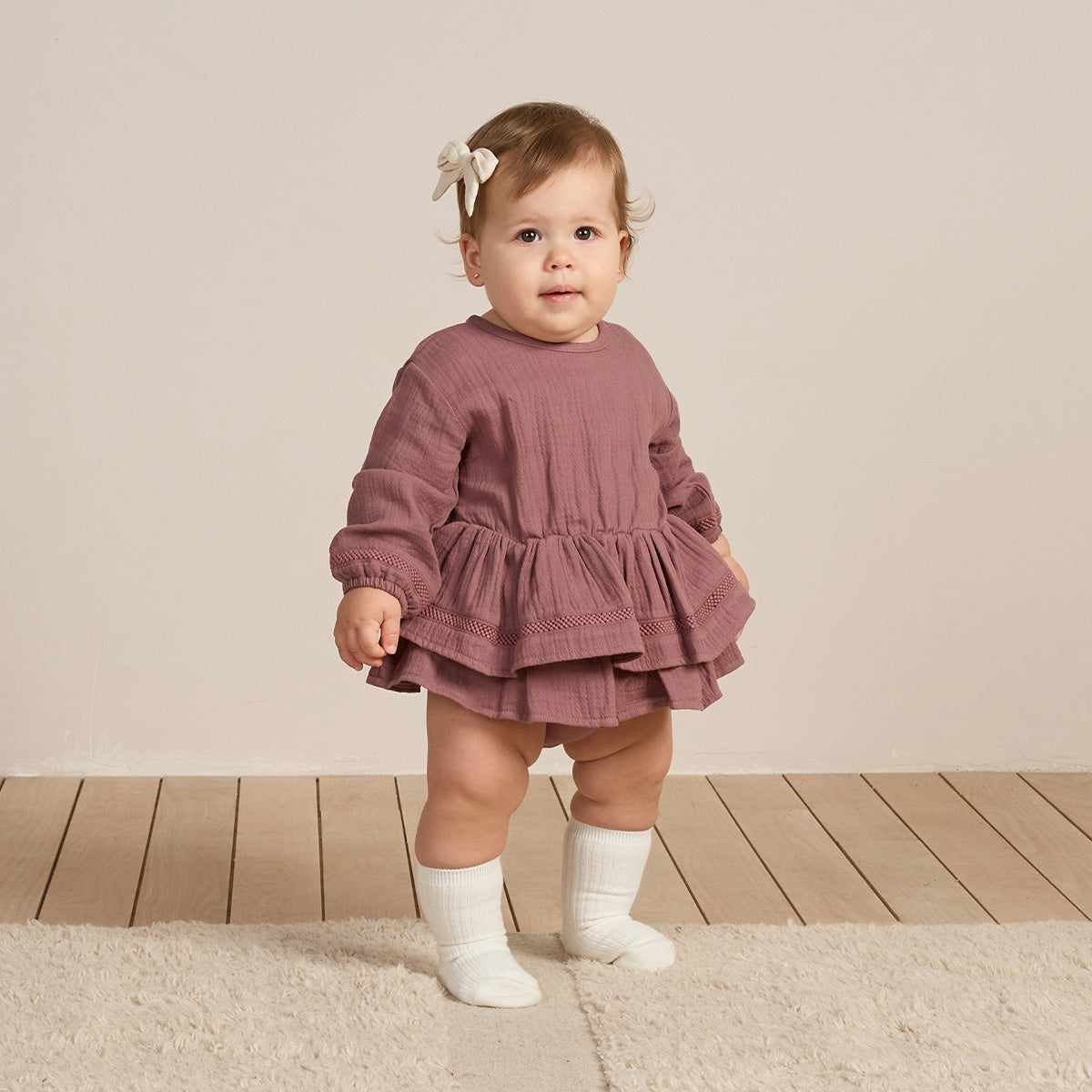 Romper Rosie ~ plum