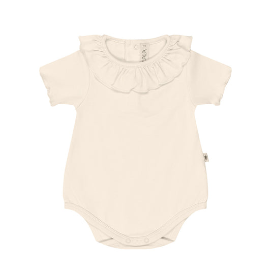 UAUA - ruffled romper - crema