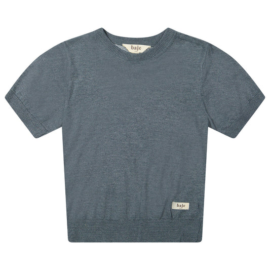 Knitted shortsleeve Salir - blue ocean