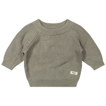 Baje Studio - knitted sweater Santis - green moss